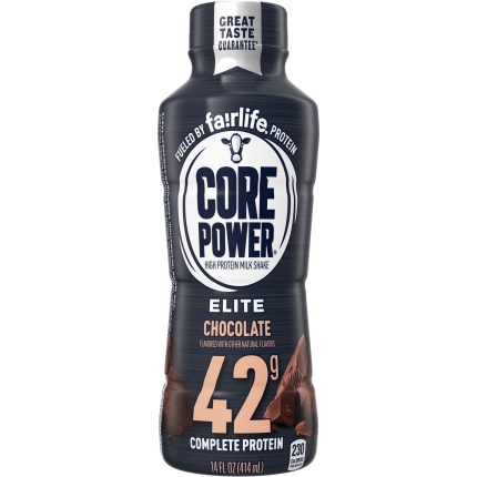 Core Power Elite High Protein Shake with 42g Protein by fairlife Milk, Chocolate, 14 fl oz